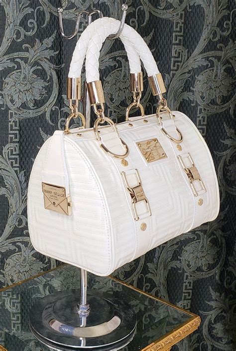 gianni versace old white bag|authentic versace handbags.